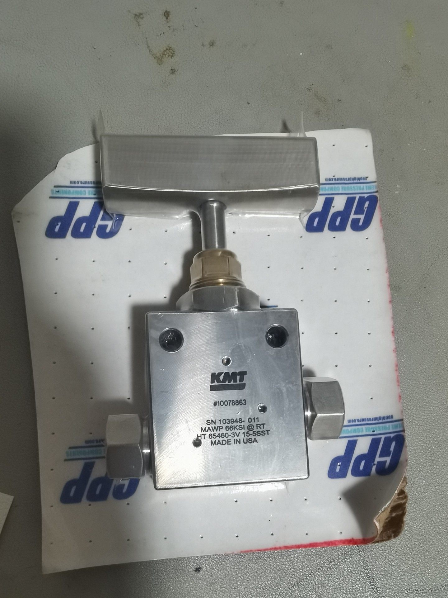 水刀配件，科美腾截止阀