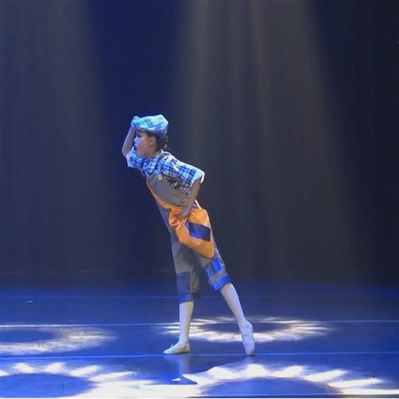 儿童舞蹈报童晨曦演出服装桃李杯女子独舞报童晨曦表演服卖报歌