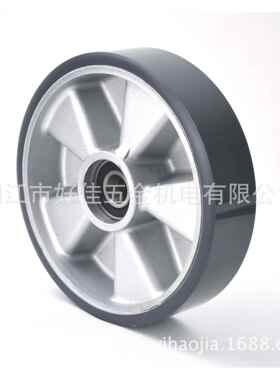 厂家供200X5重0mm型铝芯聚脂氨PU洗地机直XUN专用脚轮