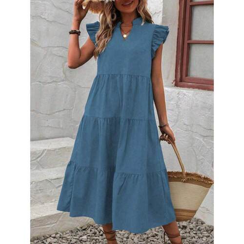 I 92418 V-neck plus size dress V 领大码连衣裙跨境速卖通