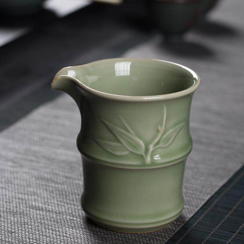 龙泉青瓷闻香杯陶瓷家用泡茶分茶器公平杯功夫茶杯手工公道杯匀杯
