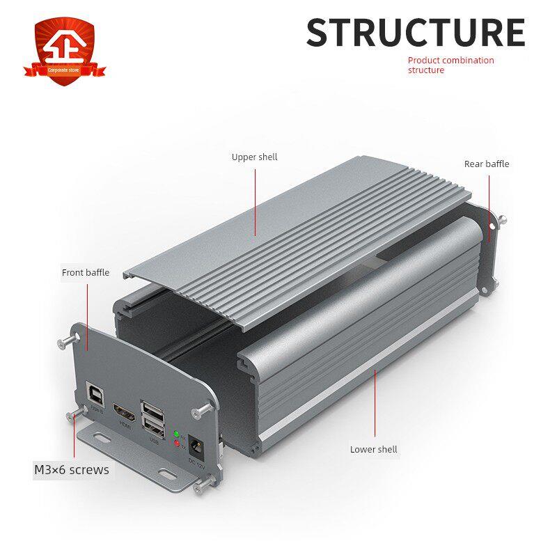 95*55铝合金电源控制器铝外壳包邮个性铝型材工控PCB线路板接线盒