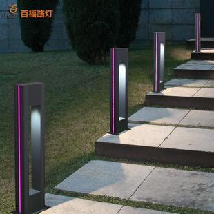 太阳能草坪灯欧式 饰庭院灯 户外铝型材草地灯方形庭院装