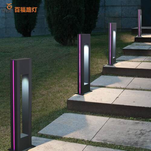 太阳能草坪灯欧式户外铝型材草地灯方形庭院装饰庭院灯