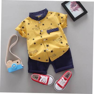children Clothes T-shirt Shorts boy for Boys Set Baby Kids