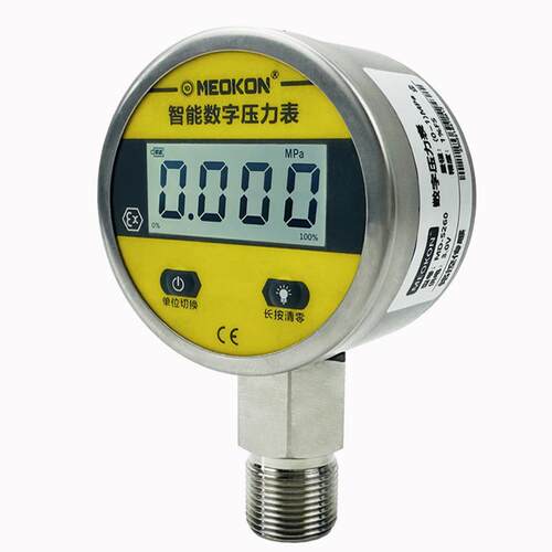 铭控MD-S260压力表数显油气水液压不锈钢高精度电池款数字压力表
