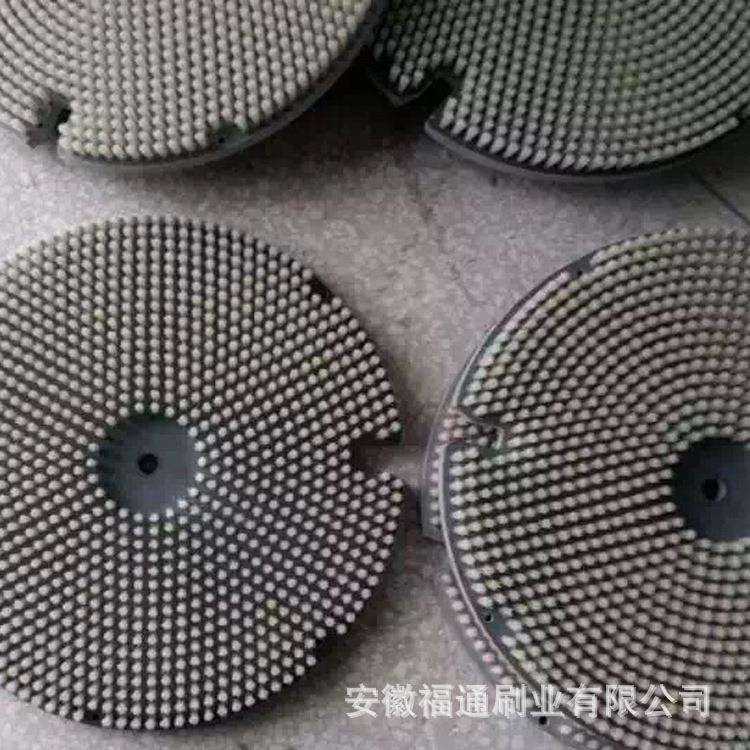 工业圆盘刷 机械除尘圆盘毛刷 研磨抛光去毛刺尼龙磨料丝圆盘刷