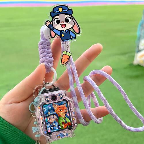 适用小天才电话手表D5表带Z10挂脖Z8Z9少年版Z6pro调节挂绳套发光