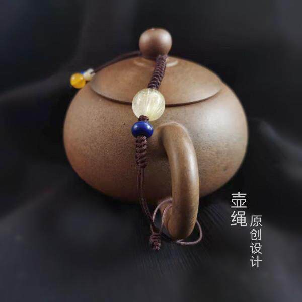 原创手工编织壶绳壶盖绳系壶盖茶壶绳子线紫砂壶绳茶杯绳茶具包邮