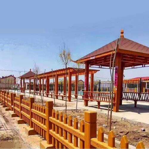 仿木护栏水泥川型栏杆景观景区扶手河堤保定厂家景观护栏