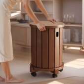 实木圆凳子家餐用可叠放组合凳凳现吃代饭凳子桌客345厅新中式 叠