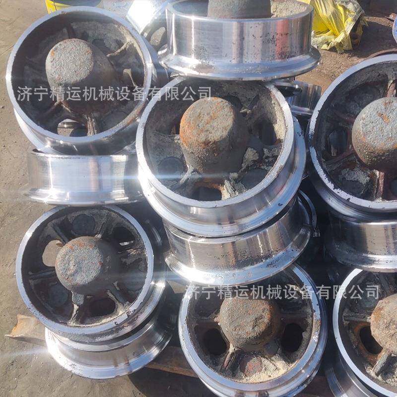 矿车轮300*600标准蒙头轮平板车承重轮对窑车轮实心空心轮对厂家