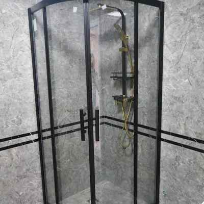 超极窄边一字型极简淋浴房平开门卫生间干湿分离玻璃隔断浴室沐浴