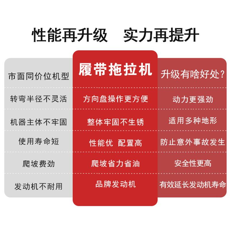 履带式拖两拉机用CLO大马力柴油乘坐式旋耕机除草开沟水旱农地用