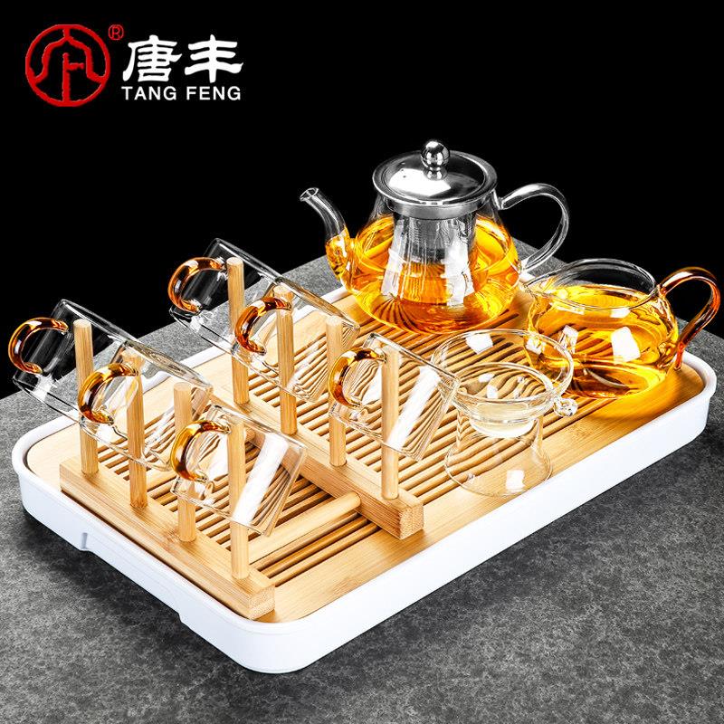 唐丰玻璃茶具套组2025新款泡茶壶泡茶家用功夫茶杯一套轻奢高档