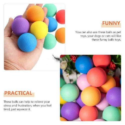 48 Pcs Sponge Ball Kids Balls Toy Outdoor Toss Game Toddler