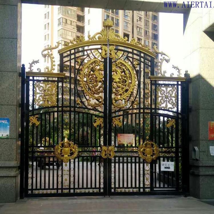 生产铝艺庭院门品质楼梯厂家供应现铝艺庭院门住宅