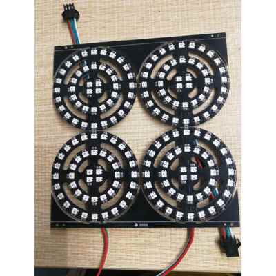 SK6812 3535 RGB幻彩圆环 5V 44个灯珠内置IC 单点单控风火轮