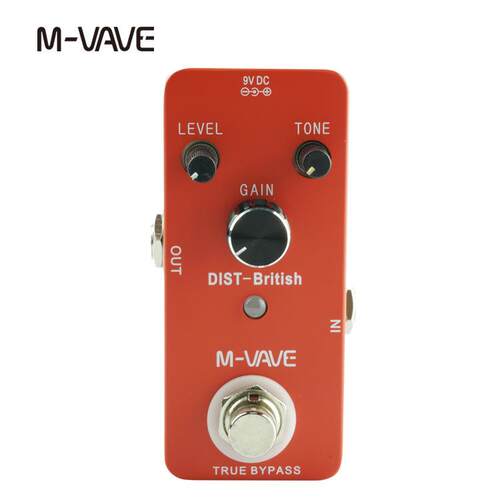 M-VAVE DIST-British英式失真单块效果器 电吉他马勺音色英伦摇滚