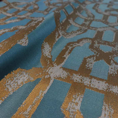 厂家新中式日字花高精密提花面料红木家具抱枕坐垫靠垫家居面料