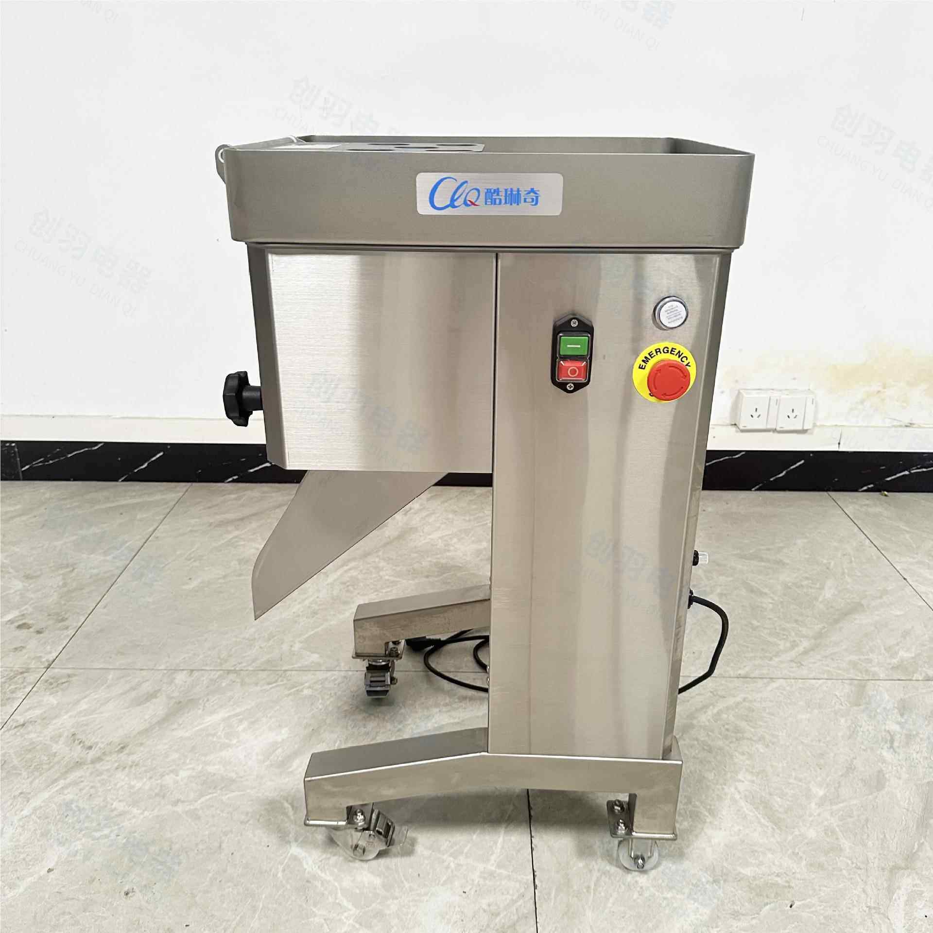 乐优厂家鸡肉切切片/酷琳机鸡 胸肉更肥肉薄片机换刀具可切不同厚