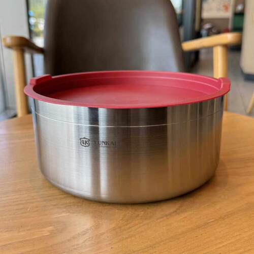 出口德系304不锈钢盆子加厚家用厨房打蛋和面洗菜盆漏汤盆料理碗