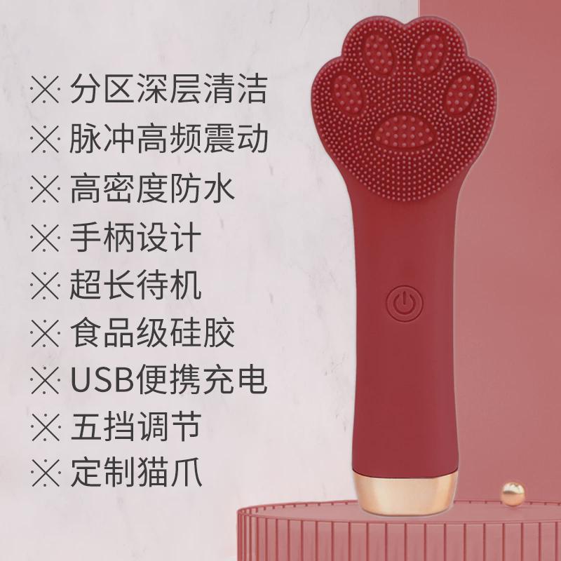 电动洗脸仪超声波震动便携式充电网红男女硅胶洁面仪神器清洁毛孔