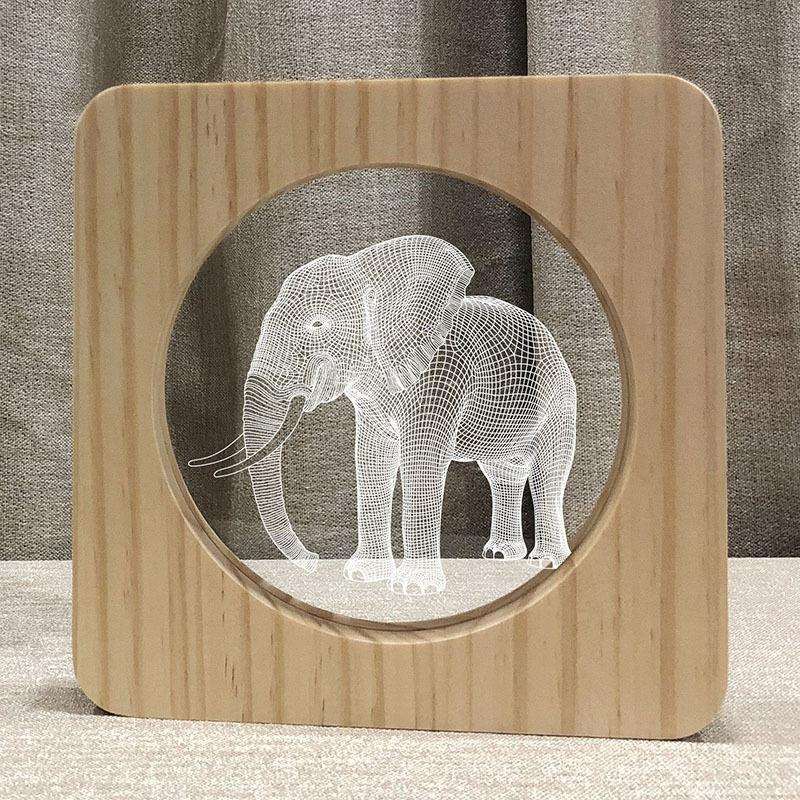 动物夜灯 大象led台灯新奇创意产品外贸 七彩氛围灯FS-A3971