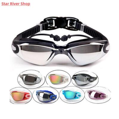 Optical Swimming Goggles Men Women Myopia Pool Earplug Profe