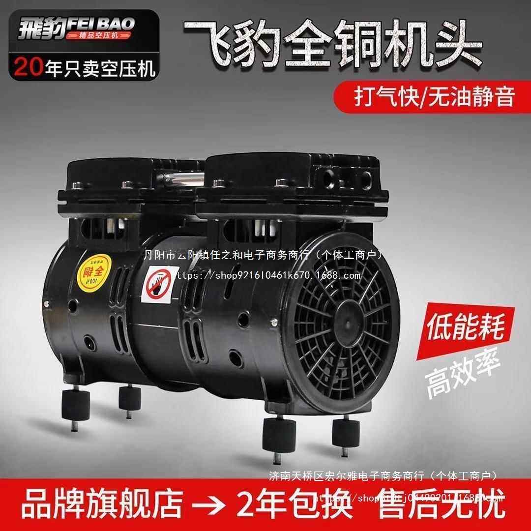 豹空气压缩机机头220/380飞v油无音空压机静高压气泵马达IIR电机