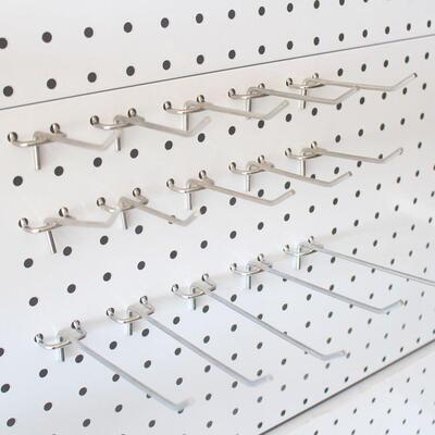 洞洞板挂钩五金工具挂钩饰品袜子渔线 线挂钩货架三脚挂钩洞孔板