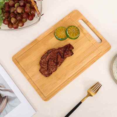Double sided bamboo cutting board anti mold vertical