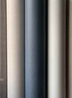 亚光卧室客厅客房波麻布纹自粘墙纸壁纸pv装饰贴素膜c639色音软