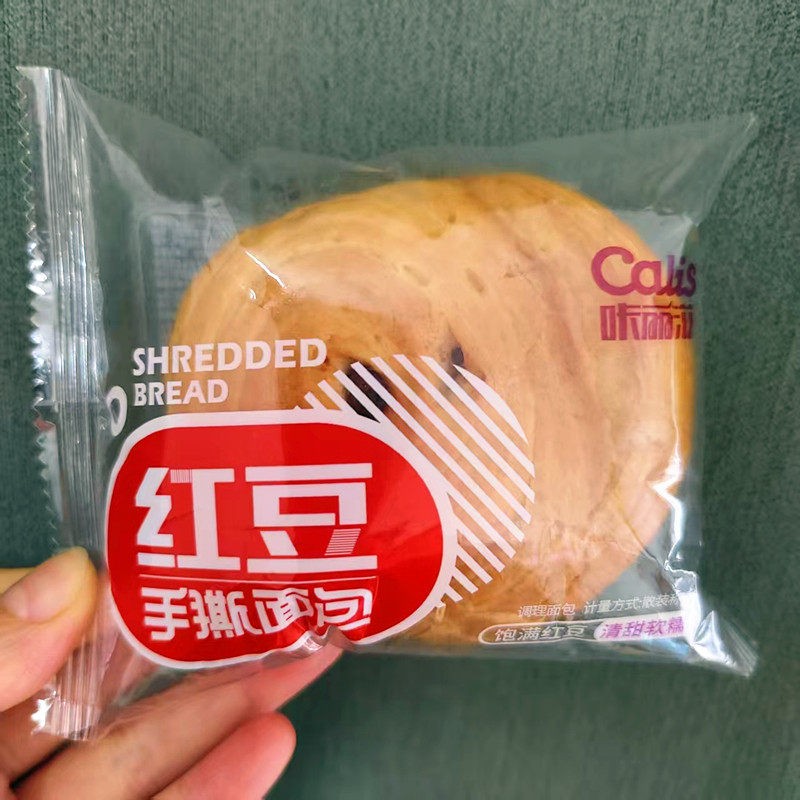 Cals咔丽滋红豆手撕面包散装独立包装早餐代餐休闲零食