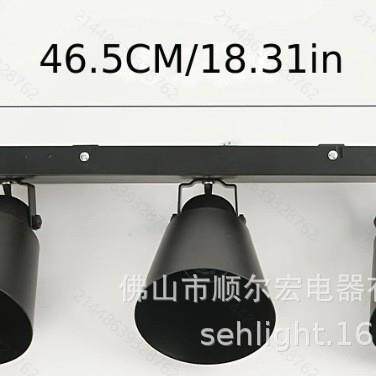 厂家供应二头 三头喇叭E26 E27多头欧美吸顶长条旋转350度 灯架