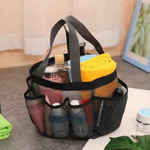 Mens Portable Mesh Shower Caddy Quick Dry Shower Tote Hangi