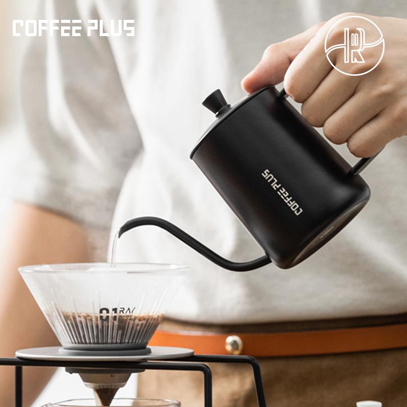 COFFEE PLUS手冲咖啡细嘴不锈钢加热迷你家用户外便携挂耳手冲壶