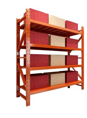 橘色置橙色库仓储货架多层物架家用TOH储物架地下仓室纳货物展示