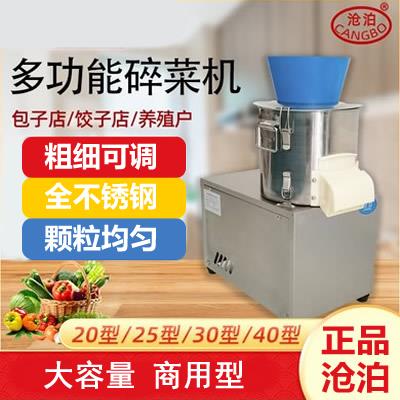 沧泊商用电动切菜机不锈钢菜馅机刹菜机碎菜机绞菜机打馅机绞馅机