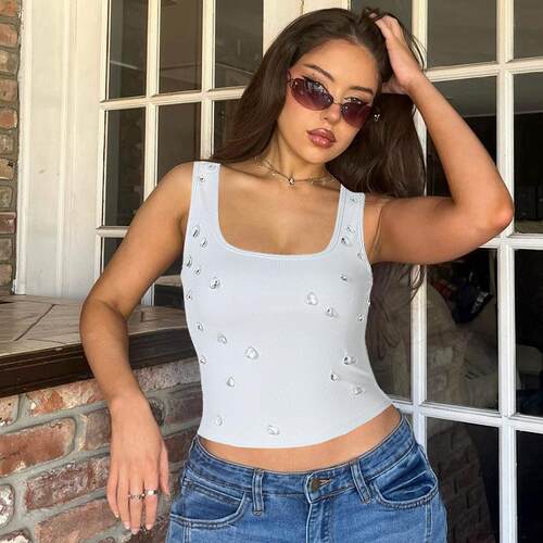 Women Plain Tank Casual Sleeveless Summer Ladies Clothes