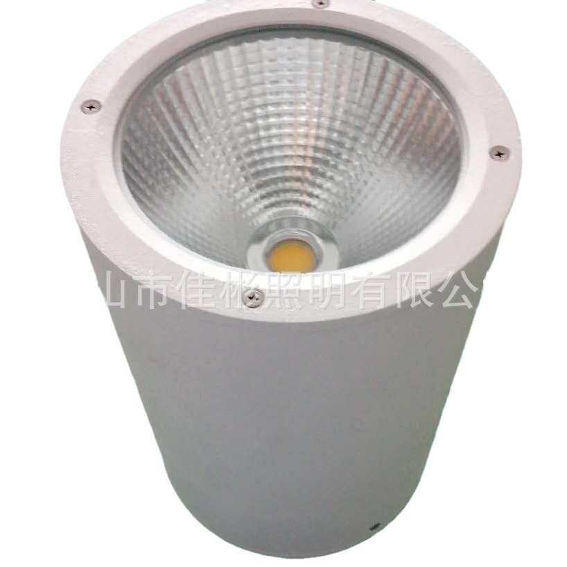 led防水明装筒灯高铁站台灯酒店雨棚灯30W50W80W户外筒灯户外灯