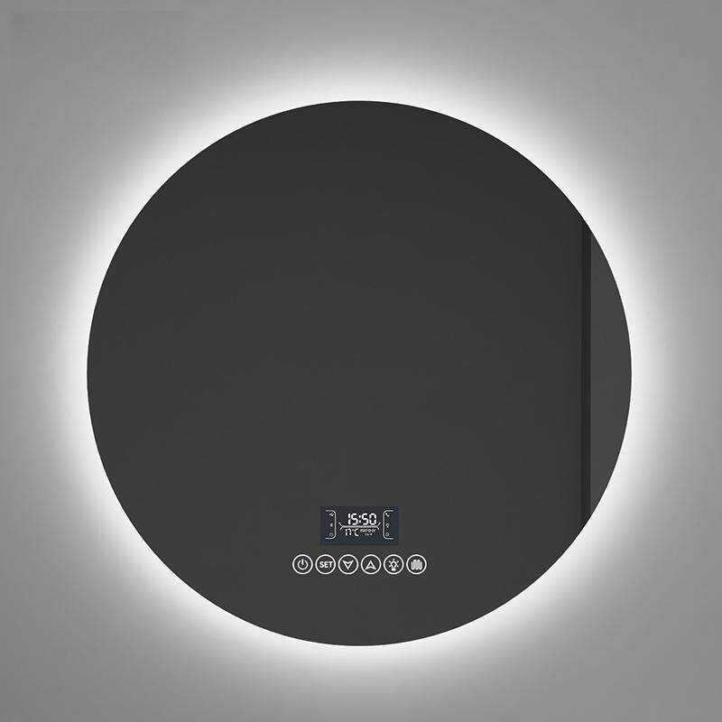 帕圆形镜子挂墙智能浴室IYH卫生镜间带灯le万d摸屏感应触防雾发光