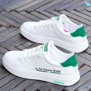 潮牌男鞋2025新款春秋透气小白鞋男鞋子韩版潮流学生运动休闲板鞋