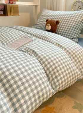 学宿AL101106舍三件套a上类简约单生双人学校床用单品水洗棉床被