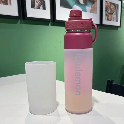通用7.3-7.5cm矽胶杯套lululemon710ml530ml保温杯垫防摔杯托 托