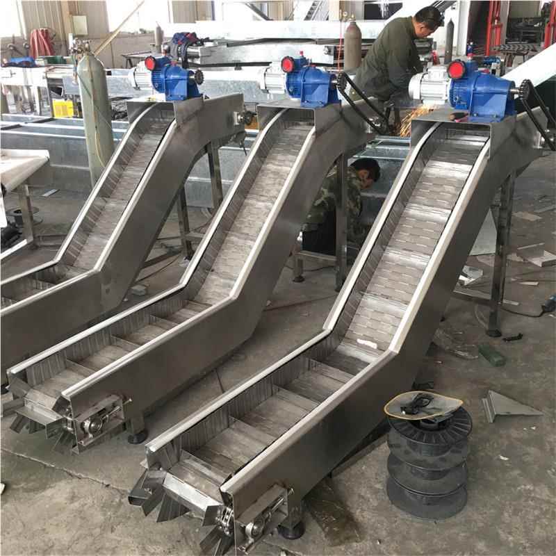 不锈链板输送机烘干机压铸机提升机拣分JLH机称皮量带输送钢机清