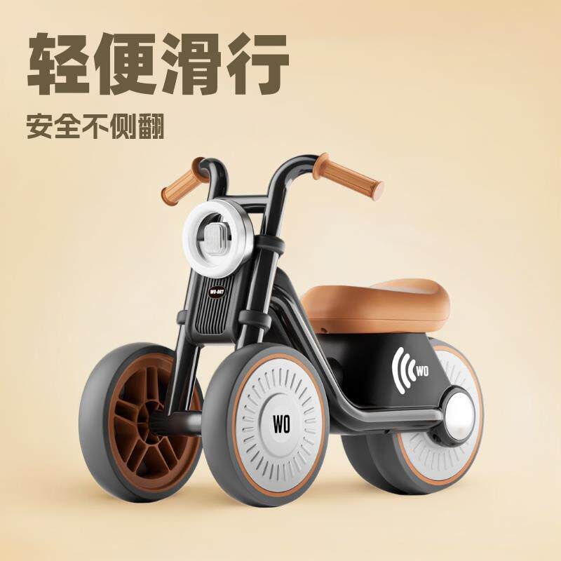哈雷太子摩托车儿童滑行平衡扭扭车1一3岁宝宝学步车无脚踏溜溜车