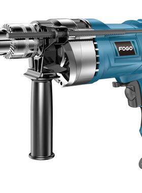 手电转家用电锤多电功能冲击钻电工具螺刀22DVE动0V小型手枪钻丝