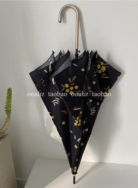 正品ooahz故事的小花黄 适合拍照的韩系长柄雨伞i直ns风杆防风 伞