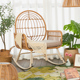 藤编家用懒人客厅逍遥中式 真藤阳台休闲老人藤椅户外大人摇椅